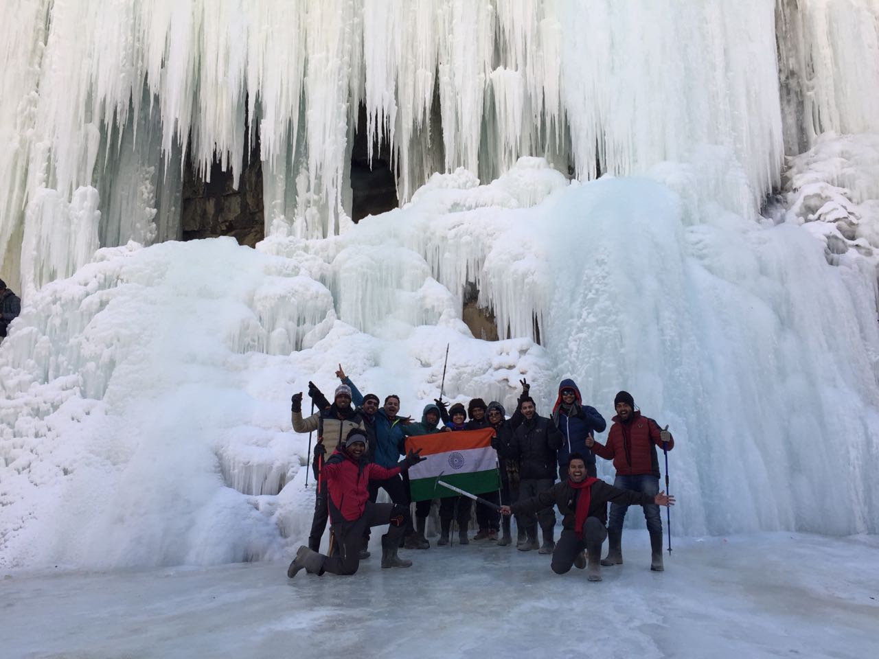 Republic Day Celebration at Chadar Trek- A Thrilling Saga of Treena!