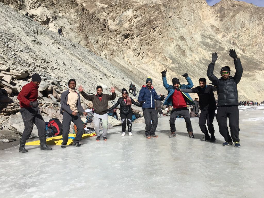 Republic Day Celebration at Chadar Trek- A Thrilling Saga of Treena!